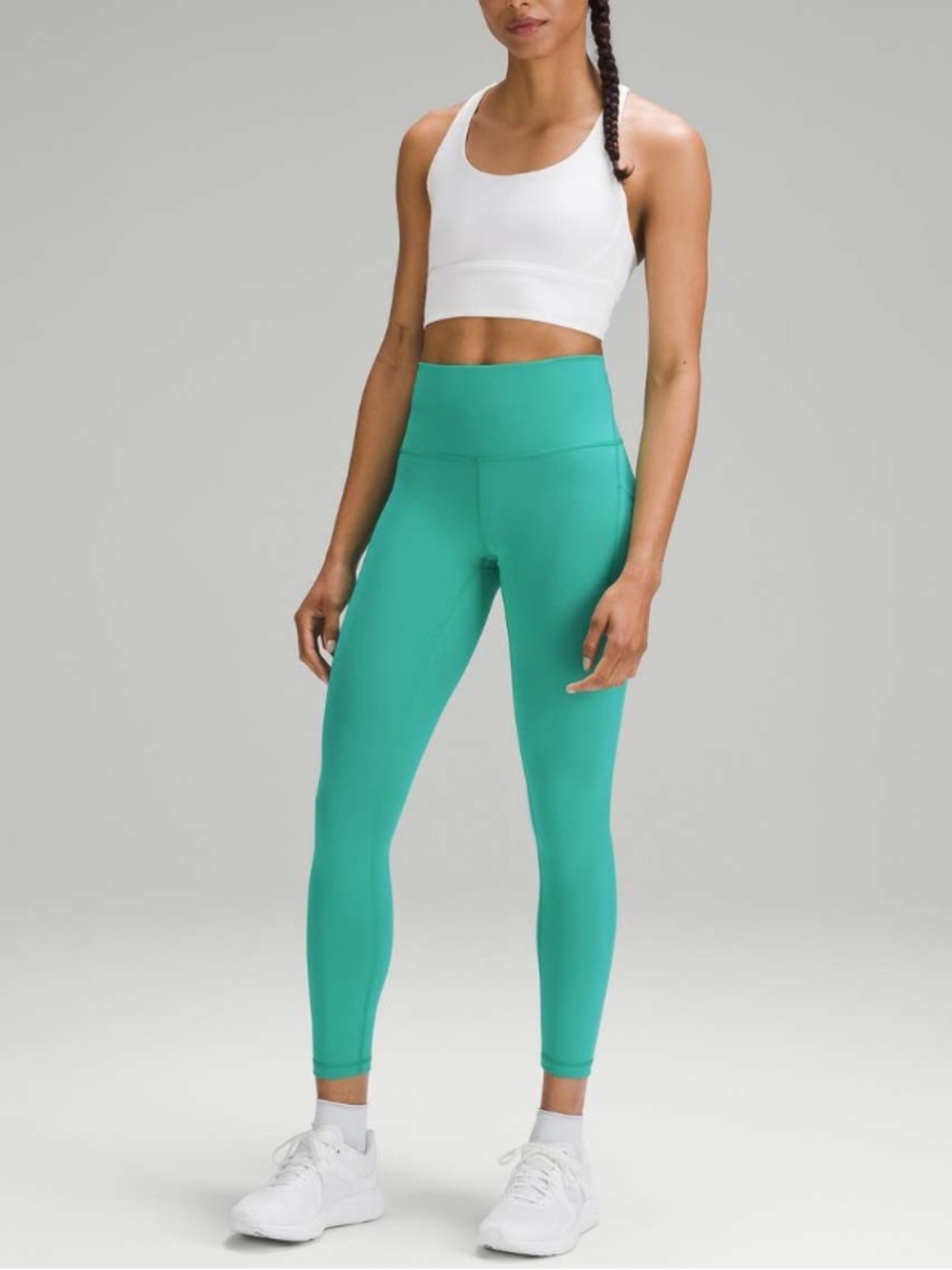 Lululemon Wunder Train High-Rise Tight with Pockets 25” Kelly Green Size 2